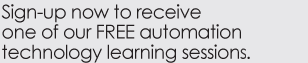 Sign-up now to receive one of our FREE automation technology learning session.